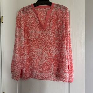 Kenneth Cole Pink and White Women's Top. Ptp 20”